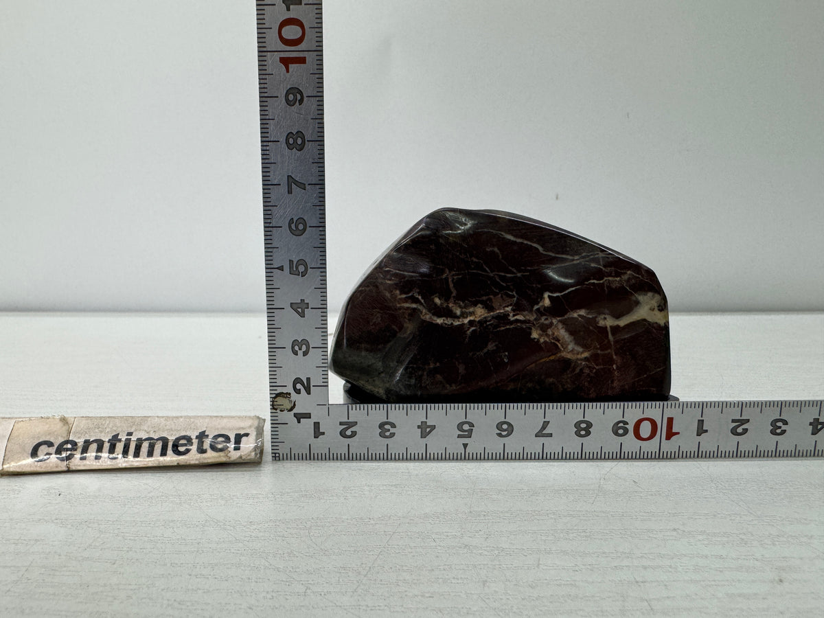 Y11063 OKIMONO Chrysanthemum stone wooden stand Japan antique interior decor