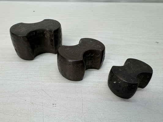 Y11071 FUNDO Weights scale measurement Edo period Japan antique folk implements