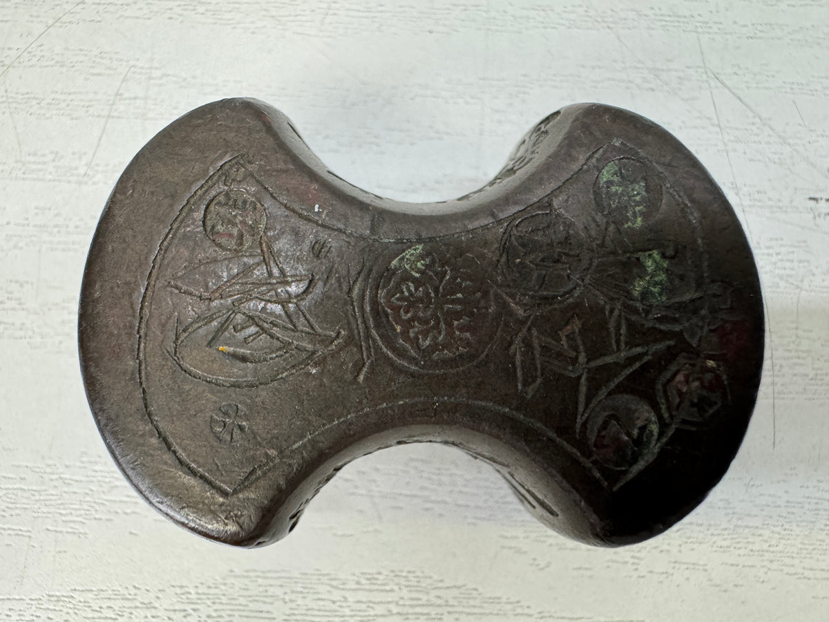 Y11071 FUNDO Weights scale measurement Edo period Japan antique folk implements