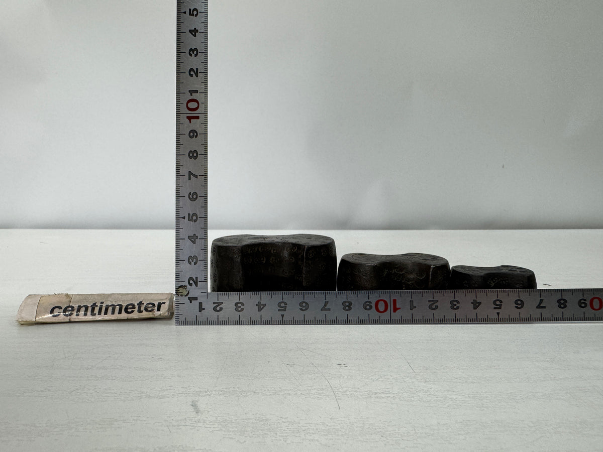 Y11071 FUNDO Weights scale measurement Edo period Japan antique folk implements
