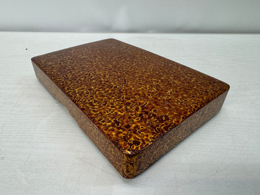 Y11072 BOX Wakasa lacquer Makie Inkstone case stationery Japan antique container