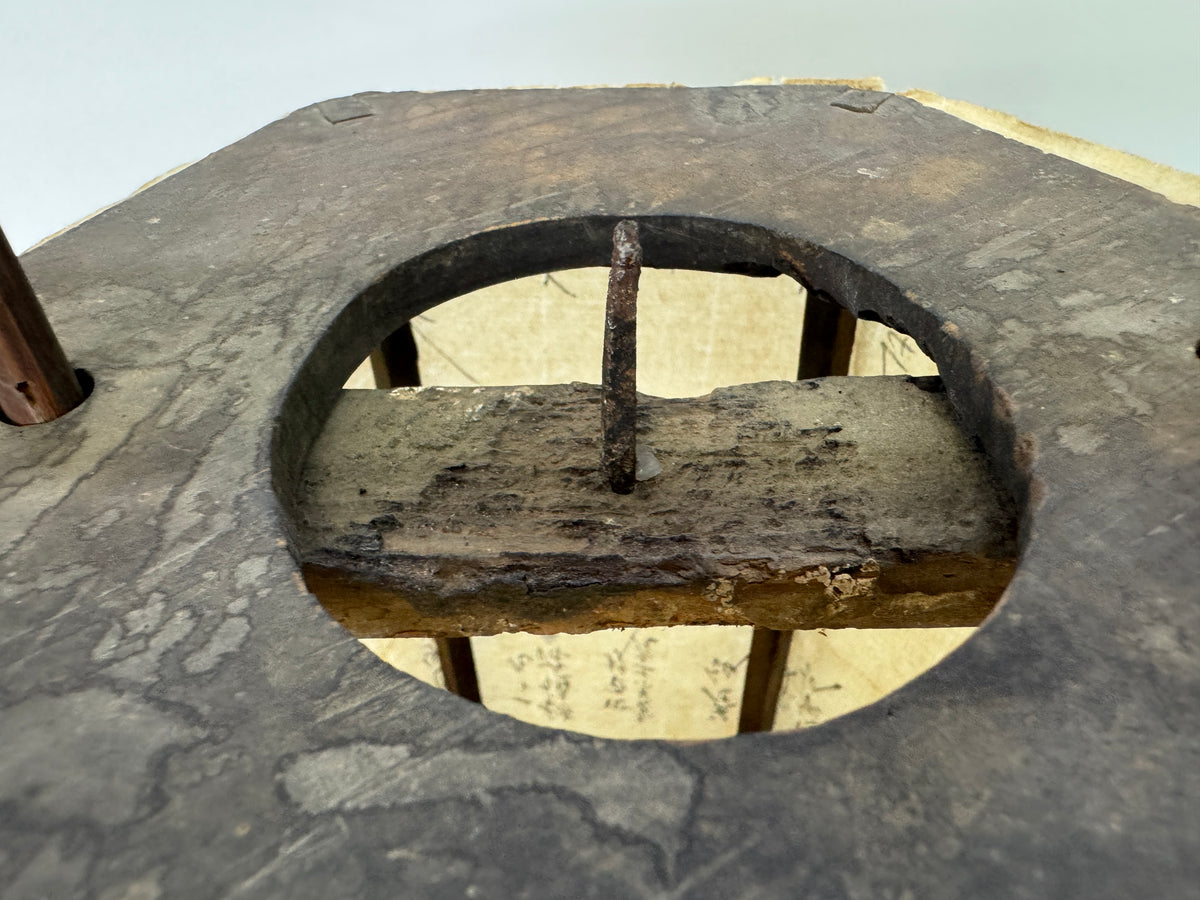 Y11074 ANDON Hexagonal Lantern old folk item light fixture Japan antique tool