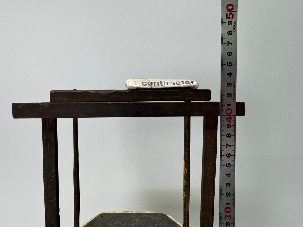 Y11074 ANDON Hexagonal Lantern old folk item light fixture Japan antique tool