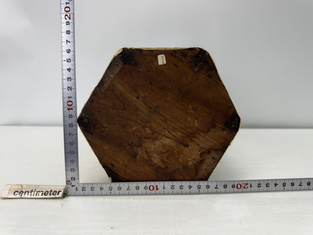 Y11074 ANDON Hexagonal Lantern old folk item light fixture Japan antique tool