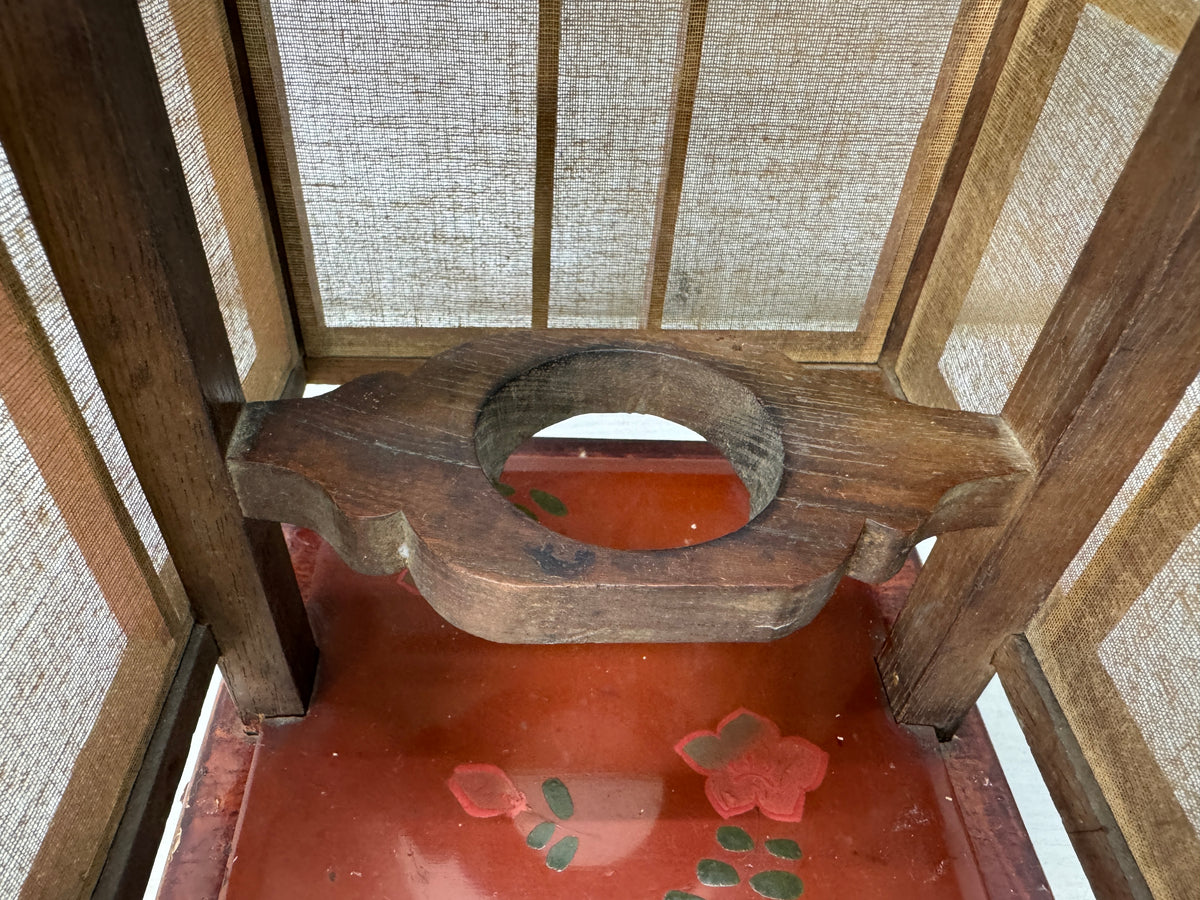Y11075 ANDON Ariake Lantern old folk item light fixture Japan antique lighting