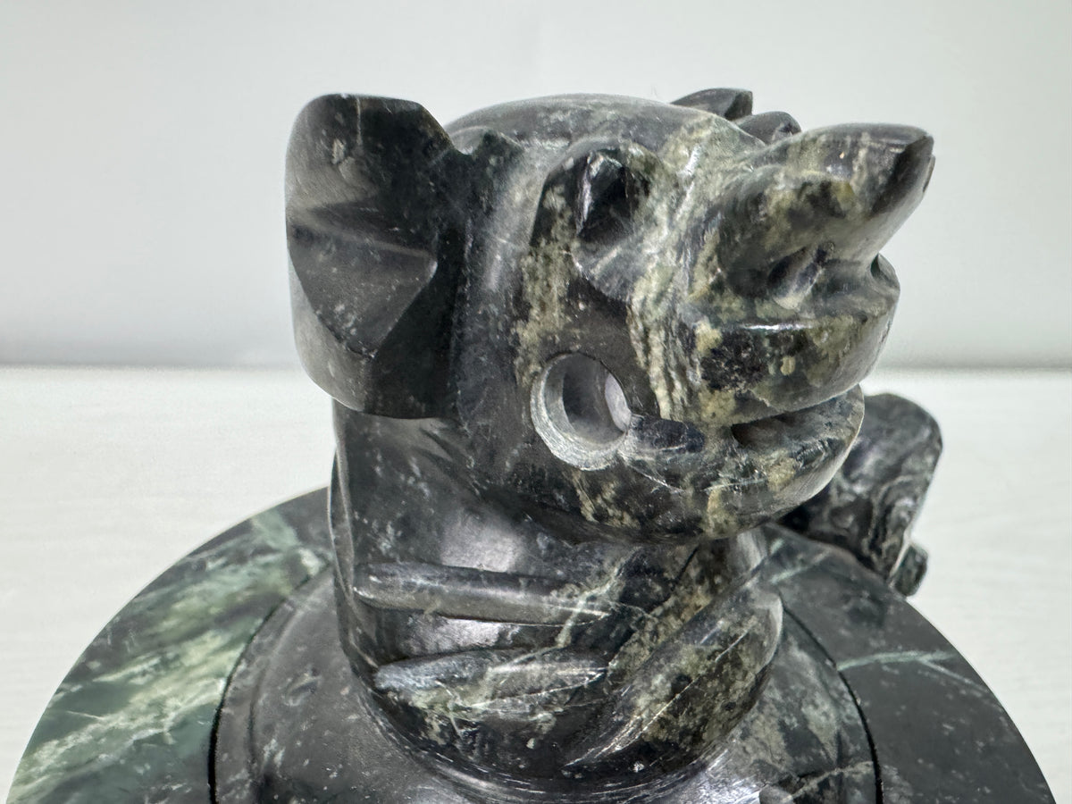 Y11076 KOURO Jade carving Japan antique Incense Burner fragrance aromatherapy