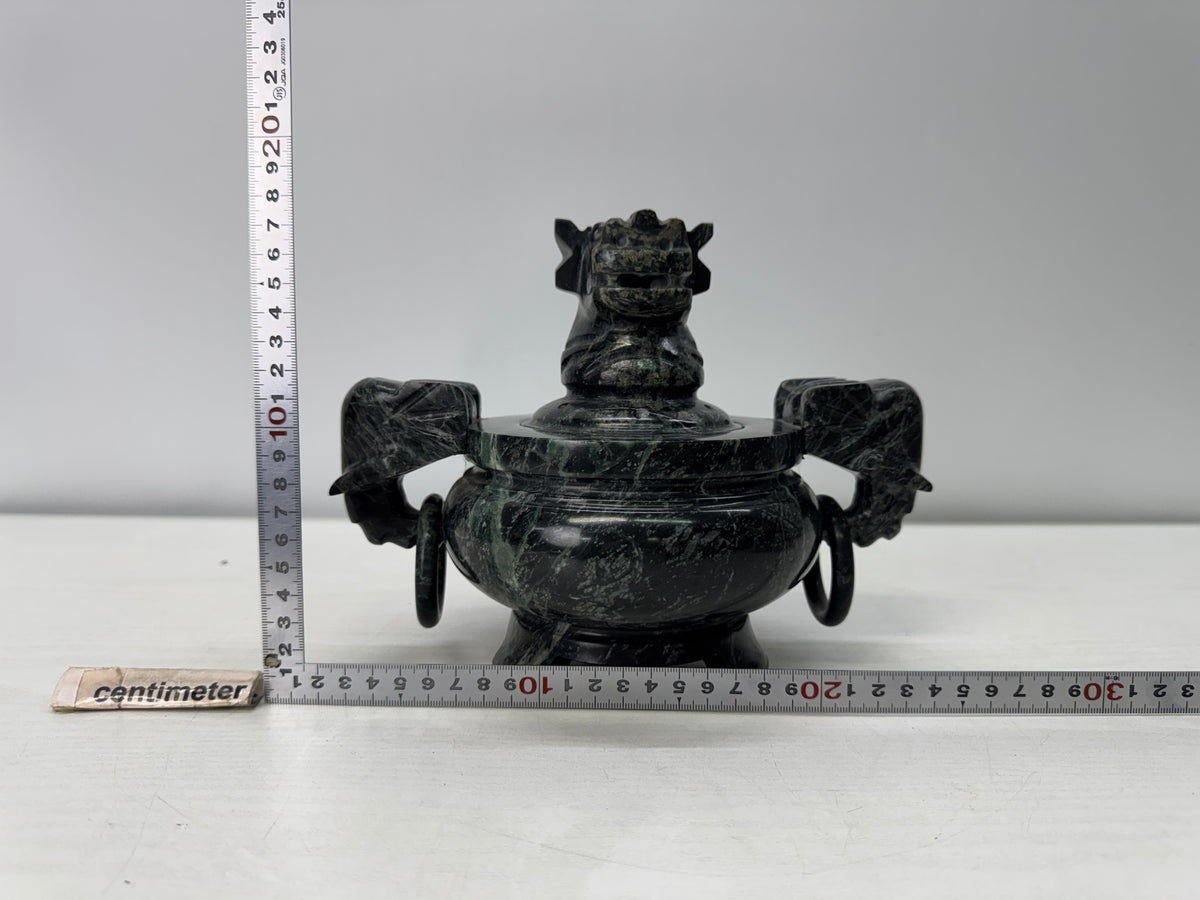 Y11076 KOURO Jade carving Japan antique Incense Burner fragrance aromatherapy