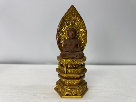 Y11079 STATUE wood carving Buddha figure figurine Japan antique Buddhist art