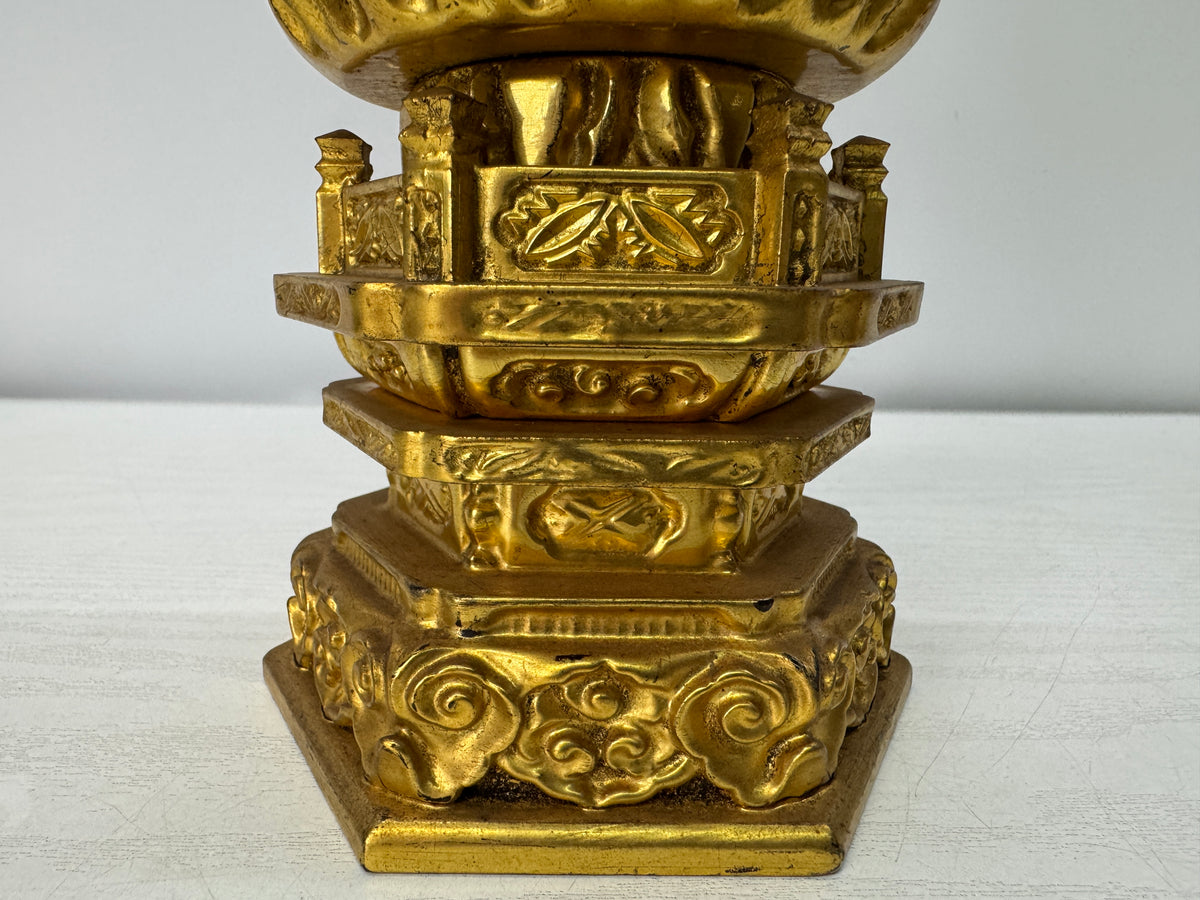 Y11079 STATUE wood carving Buddha figure figurine Japan antique Buddhist art