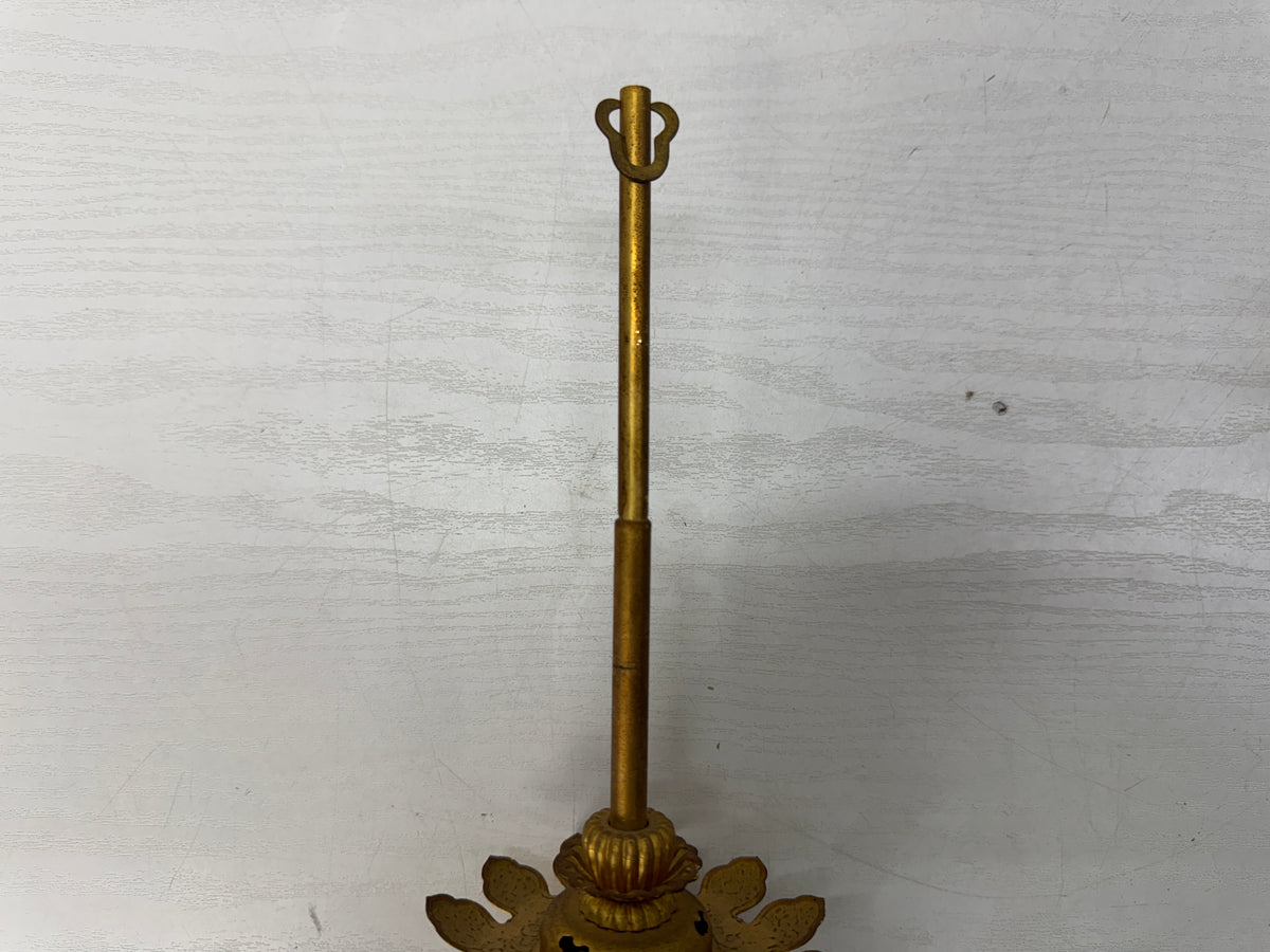 Y11083 TOUROU small 2 Hanging Lanterns Buddhist utensils Japan antique lighting