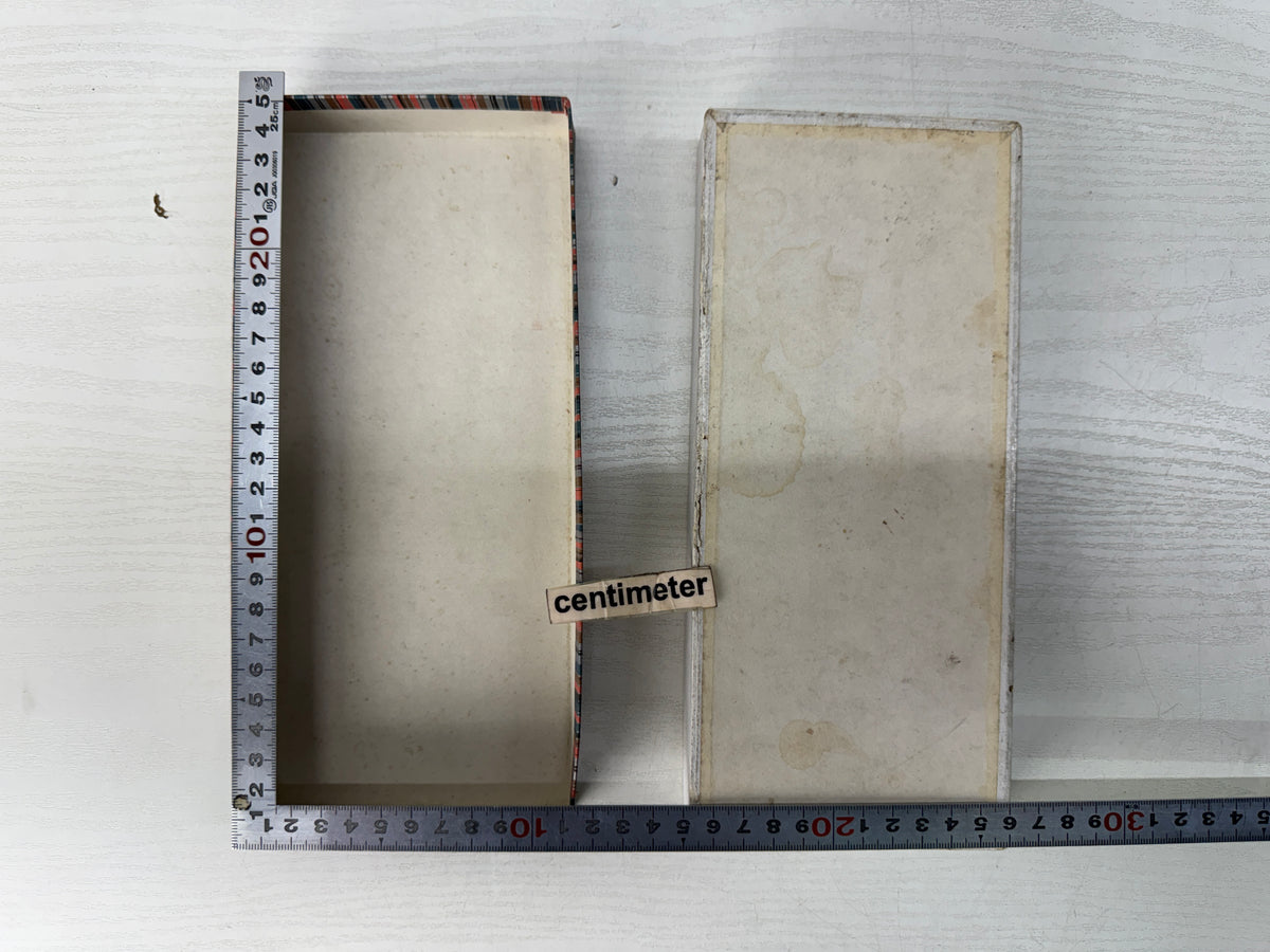 Y11092 BOX Shiseido soap empty paper box Showa retro Japan antique wrapping