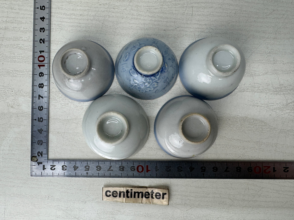 Y11116 Imperial Japan Army 10 military sakazuki Sake cups Japanese WW2 vintage