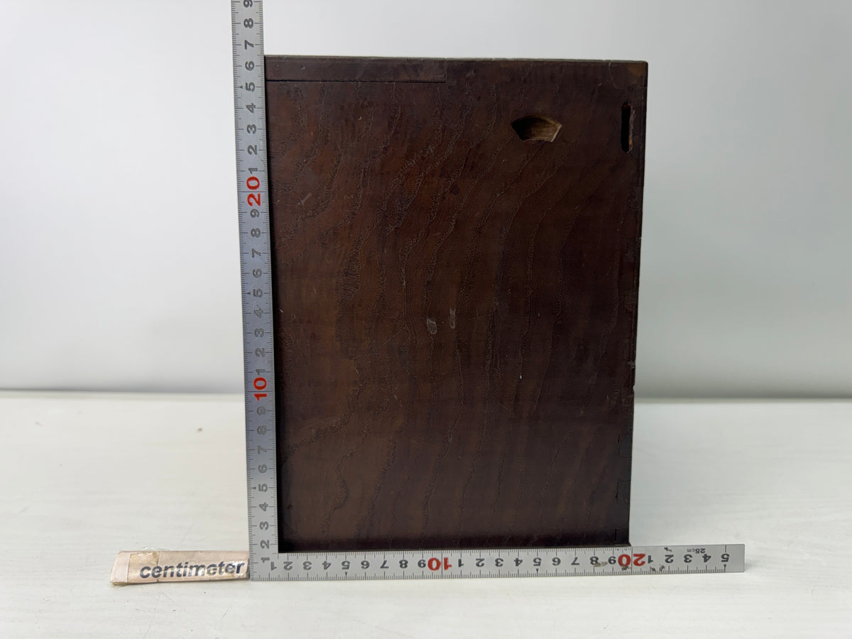 Y11123 TANSU Mulberry wood Sewing box small chest drawers Japan antique storage