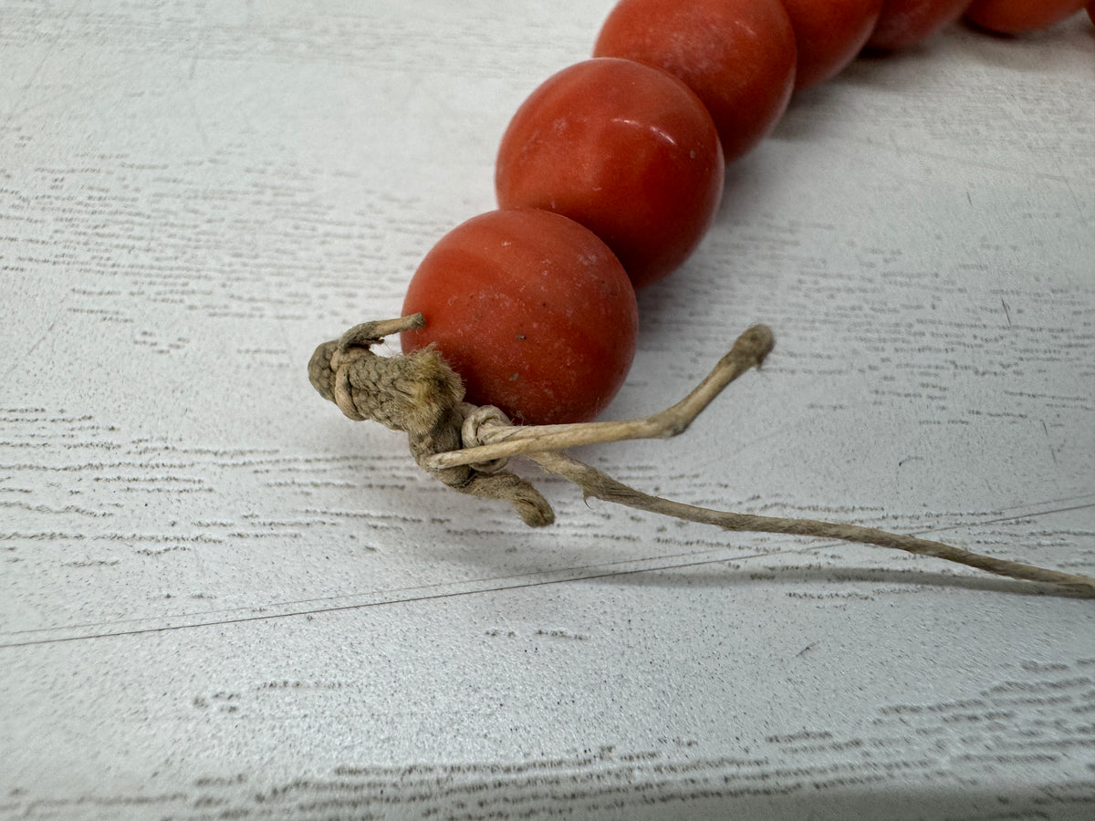 Y11124 KANZASHI 9 Genuine coral beads Negake hair accessory Japan antique kimono