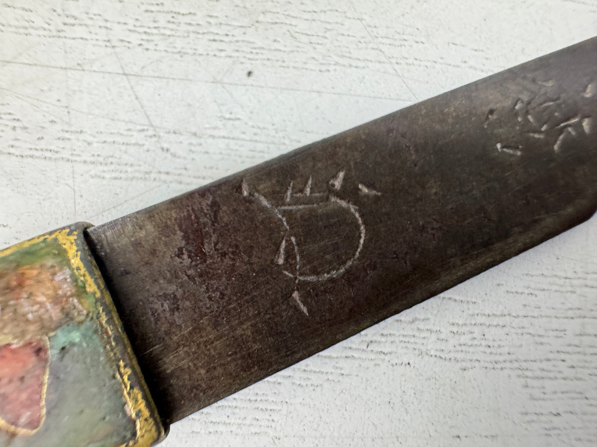 Y11135 TSUKA Japanese small sword handle kozuka Japan antique Koshirae Katana