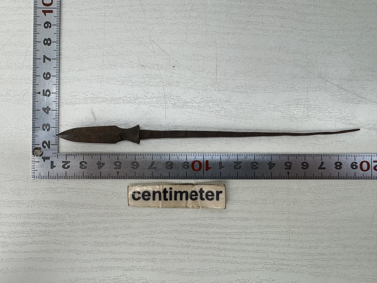 Y11136 YAJIRI Iron Arrowhead unsigned bow arrow sword fittings Japan antique