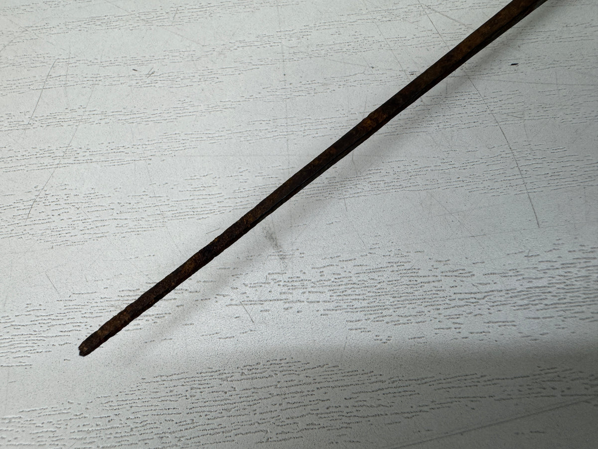 Y11138 YAJIRI Iron openwork Arrowhead signed Japan antique weapon bow arrow
