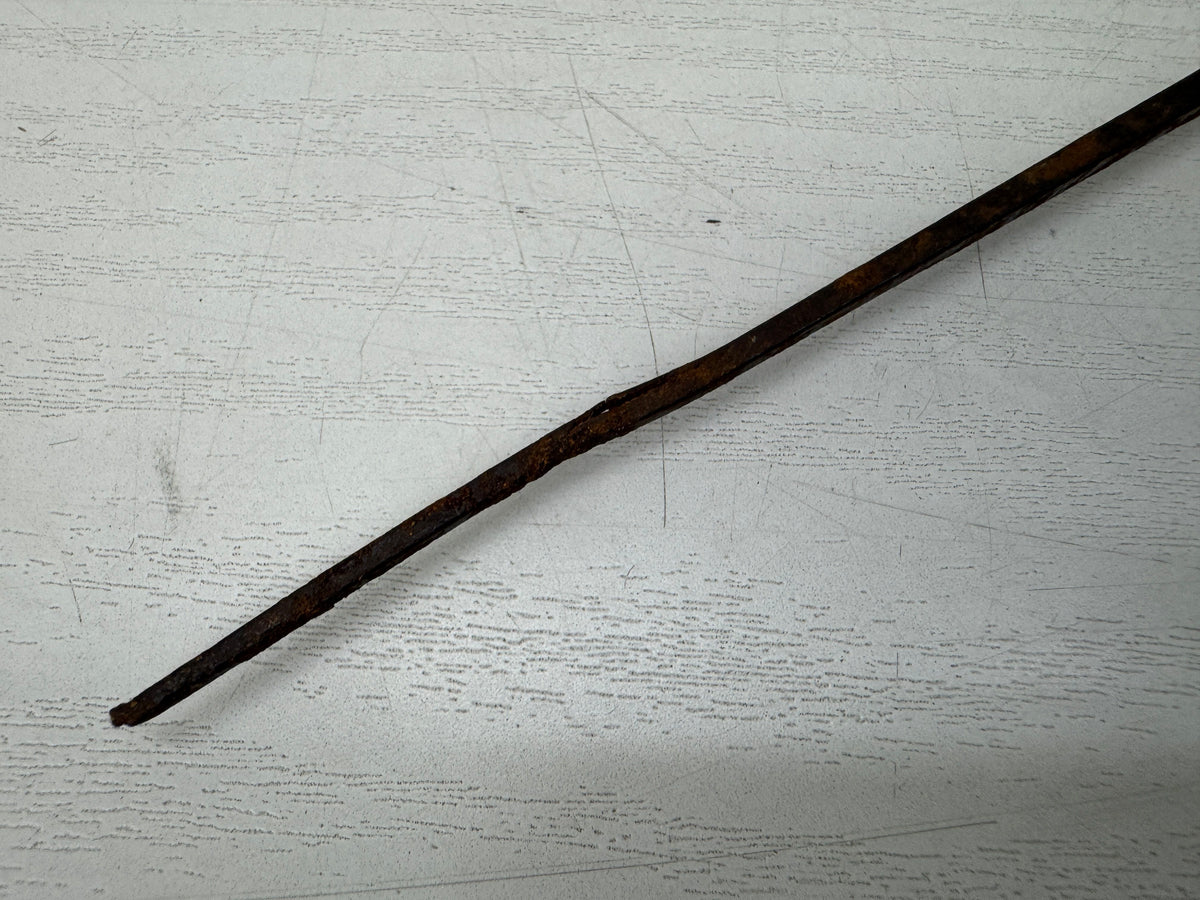 Y11139 YAJIRI Iron Hirane wide flat Arrowhead openwork weaponry Japan antique