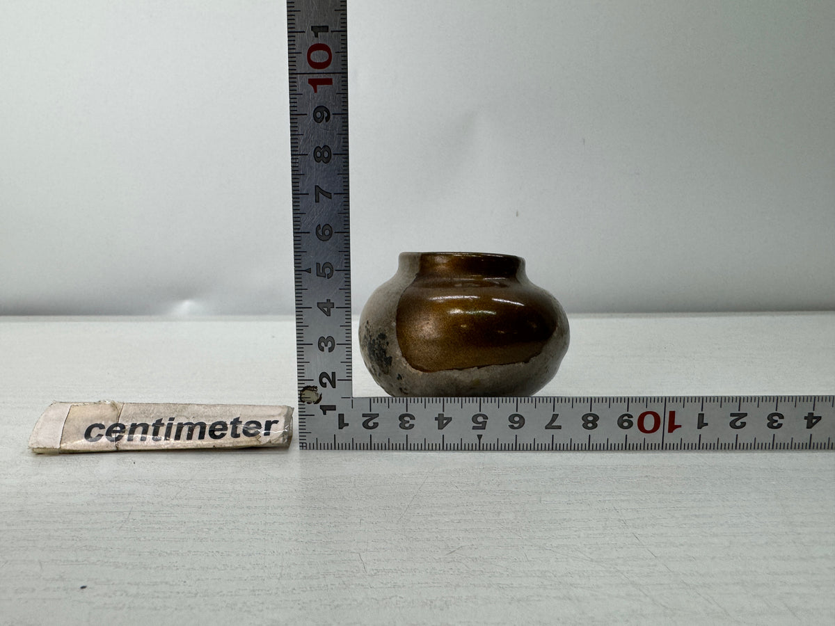 Y11151 VASE Karatsu-ware Jar kintsugi Japan antique ikebana floral arragnement