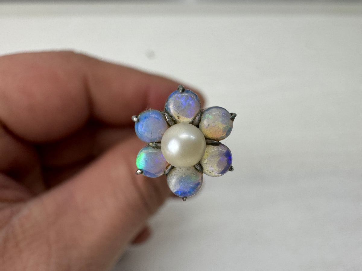 Y11153 KANZASHI Comb Hair pin accessory Pearl Opal craft Japan antique kimono