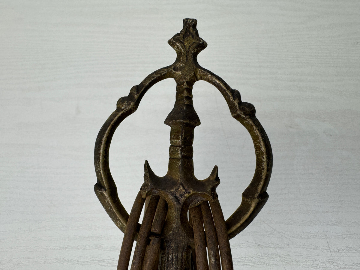 Y11155 Buddhist Altar Shakujo Khakkhara priest's staff Japan antique Buddhism