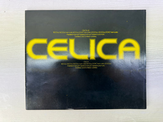 Y11160 CATALOG Toyota Celica Japan vintage catalogue brochure pamphlet booklet