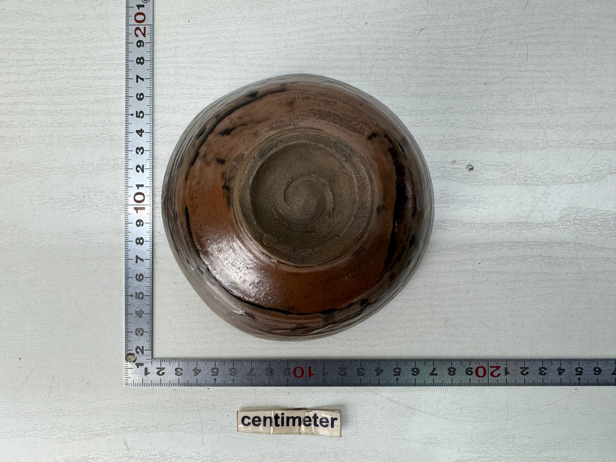 Y11172 CHAWAN Totoya bowl signed box Japan antique tea ceremony pottery cup