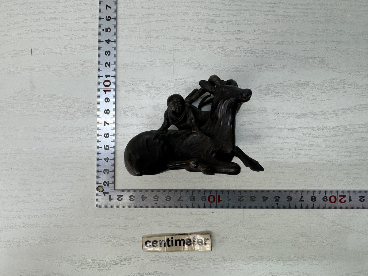 Y11206 SUITEKI Antimony stationery suzuri water pot calligrapher Japan antique