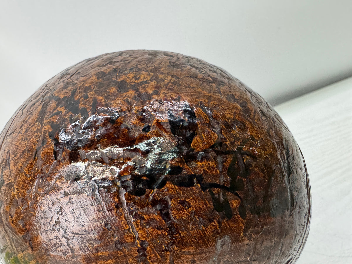 Y11212 KENSUI Coconut shell water pot container Crab Japan antique tea ceremony