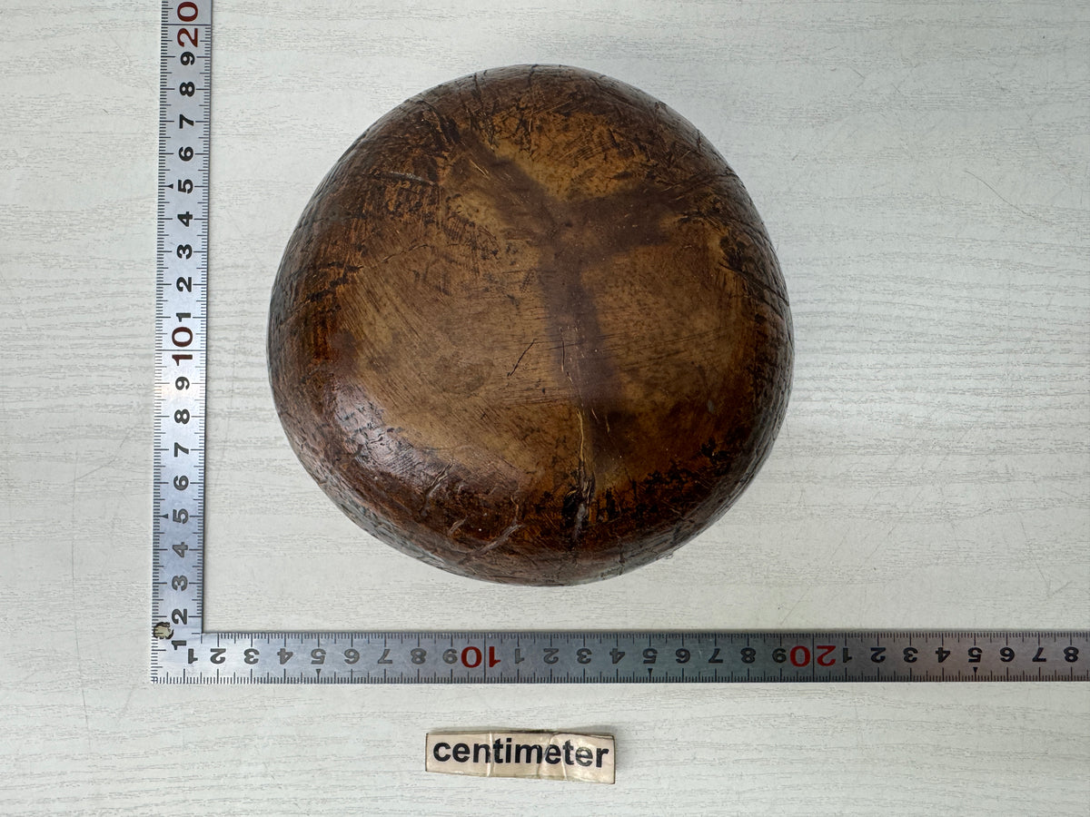Y11212 KENSUI Coconut shell water pot container Crab Japan antique tea ceremony