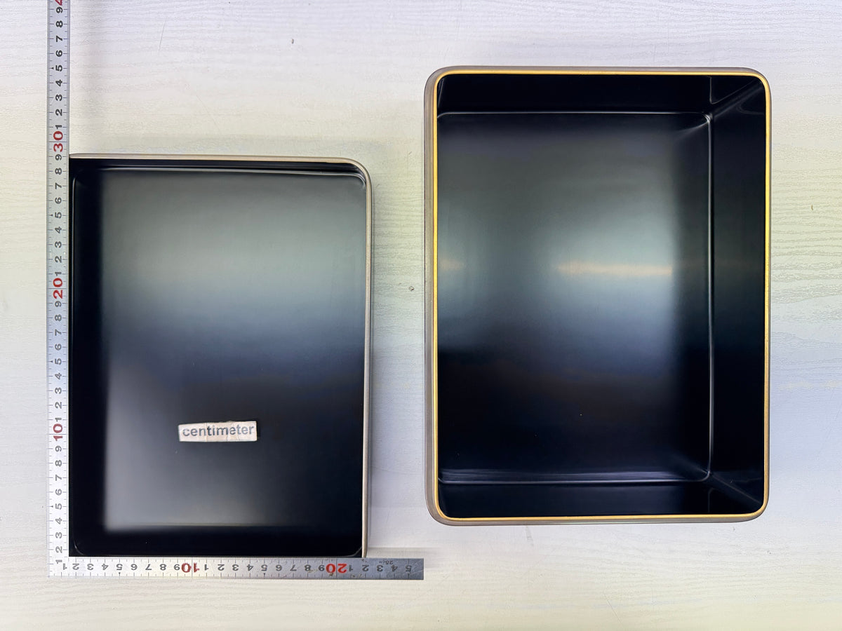 Y11214 BOX Zohiko Makie small case storage signed box Japan antique container