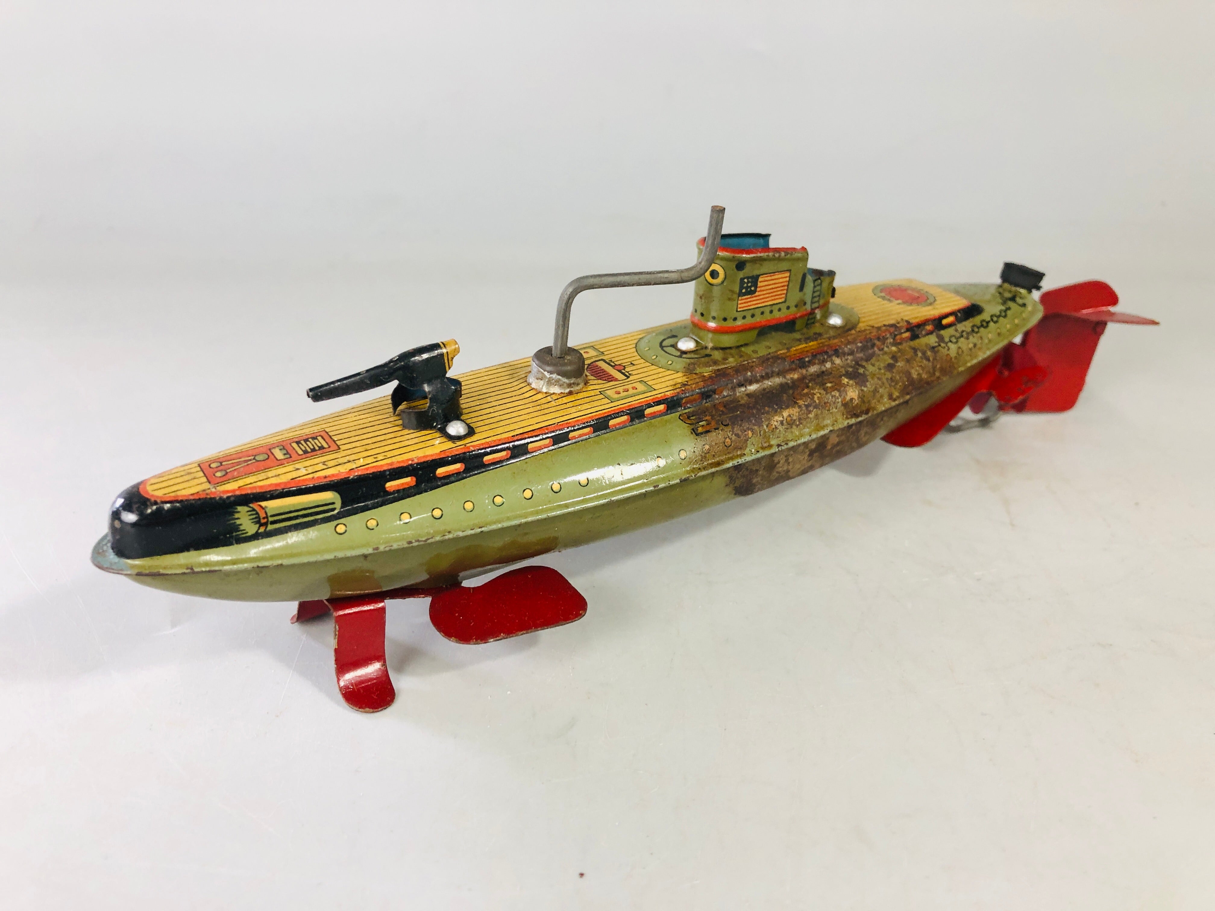 趣味・スポーツ・実用 BATTLESHIPS AND BATTLE CRUISERS1905-1970 Y7144 TIN TOY Battle ship battleship warship SSN25 Japan antique