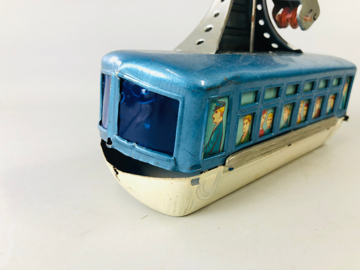 Y7152 TIN TOY Cable railway car gondola Japanese antique vintage interior