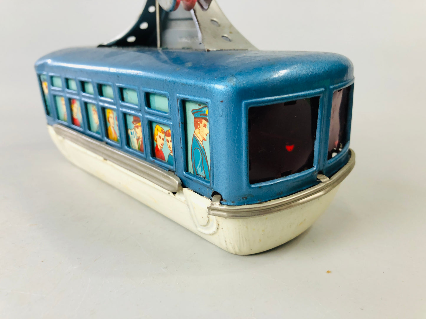 Y7152 TIN TOY Cable railway car gondola Japanese antique vintage interior