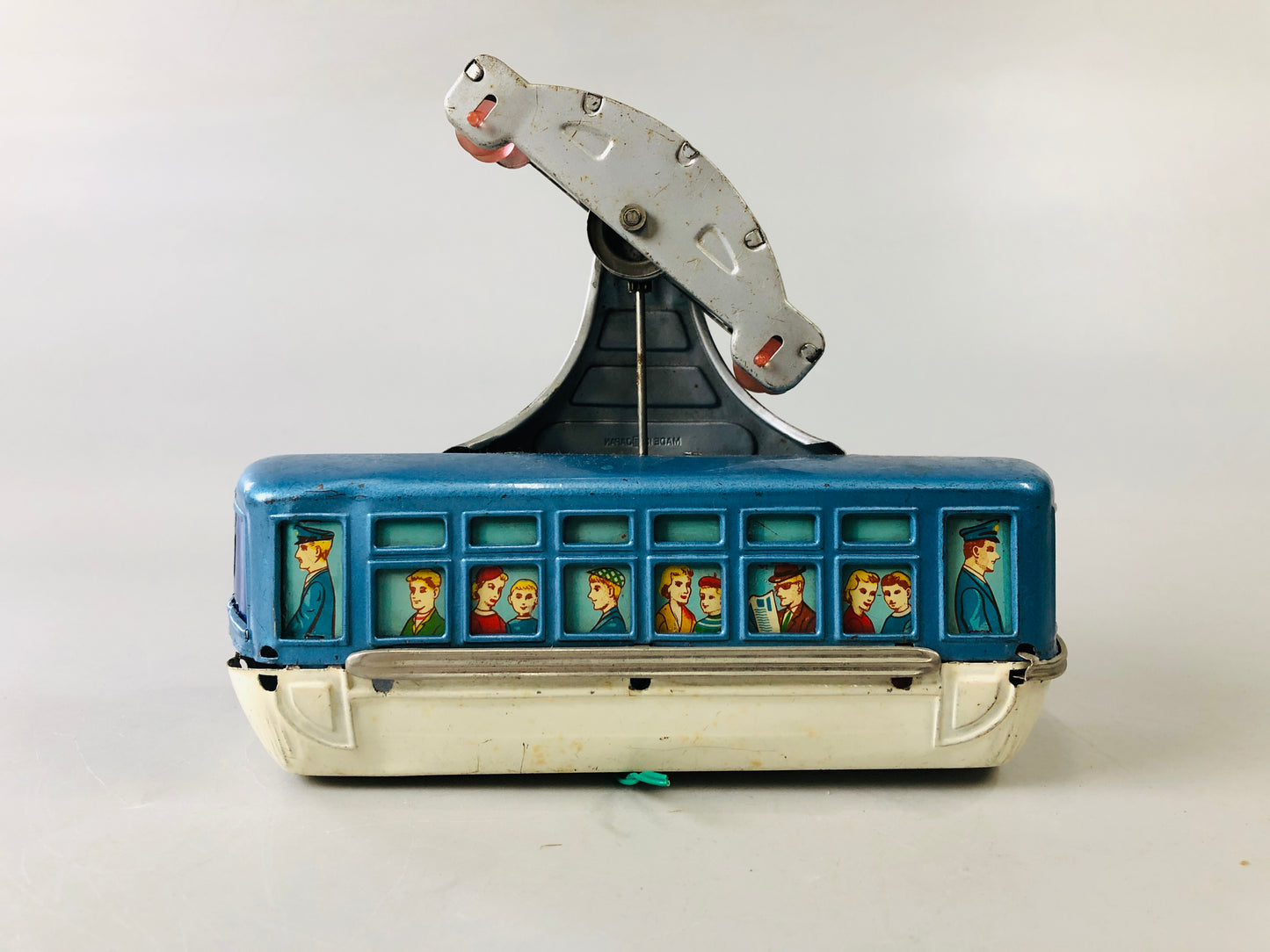 Y7152 TIN TOY Cable railway car gondola Japanese antique vintage interior