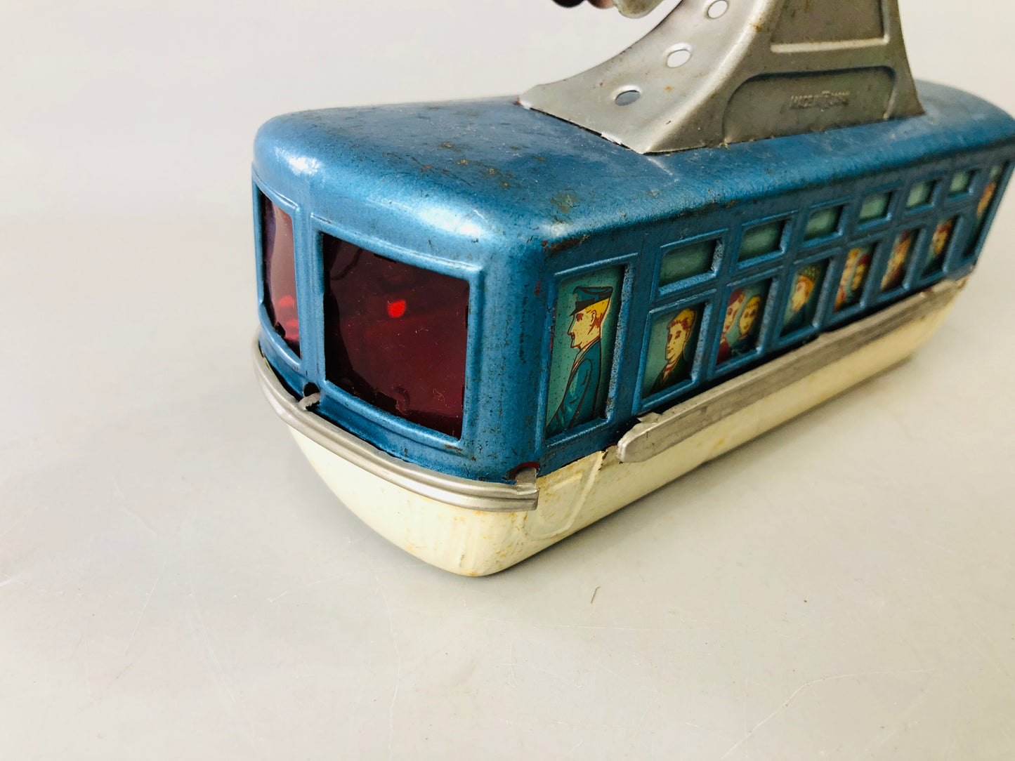 Y7152 TIN TOY Cable railway car gondola Japanese antique vintage interior