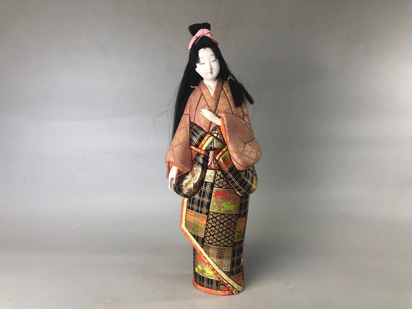 Y7422 NINGYO Japanese Kimekomi doll kimono beauty Japan antique figure figurine