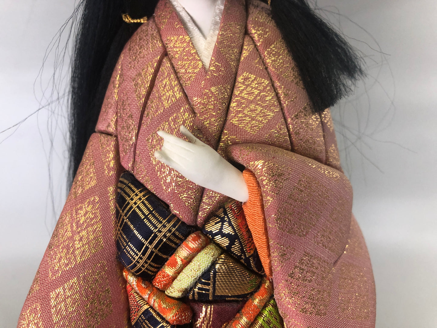 Y7422 NINGYO Japanese Kimekomi doll kimono beauty Japan antique figure figurine