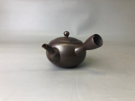 Y7444 KYUSU Banko-ware teapot signed crab Japan antique Tea Ceremony pottery