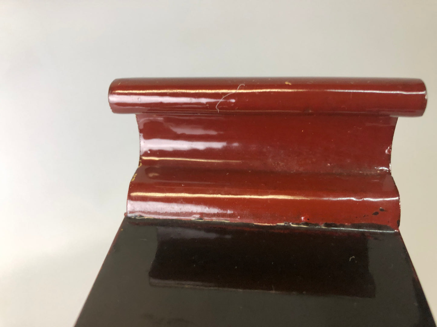 Y7481 Buddhist Altar Equipment Vermilion lacquered stand Buddhism Japan antique