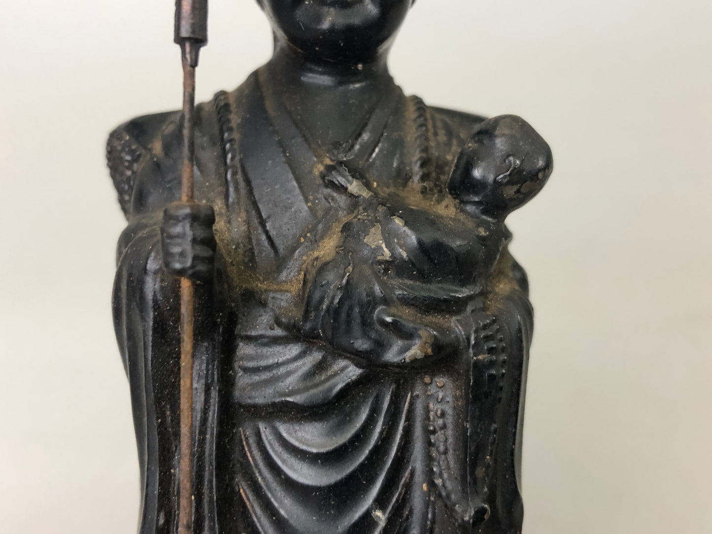 Y7491 STATUE Shian Koubou Daishi Buddha figurine shrine Japan antique interior