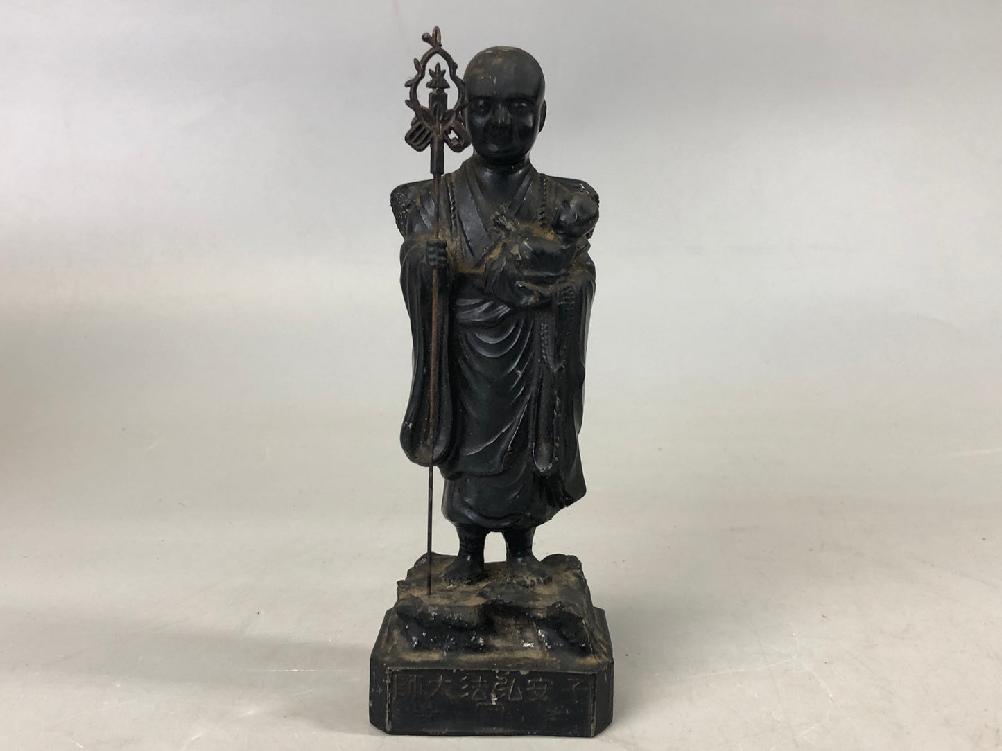 Y7491 STATUE Shian Koubou Daishi Buddha figurine shrine Japan antique interior