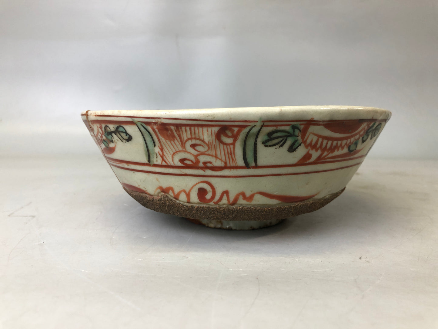 Y7595 CHAWAN Gosuakae bowl kintsugi box Japan antique pottery tableware vintage