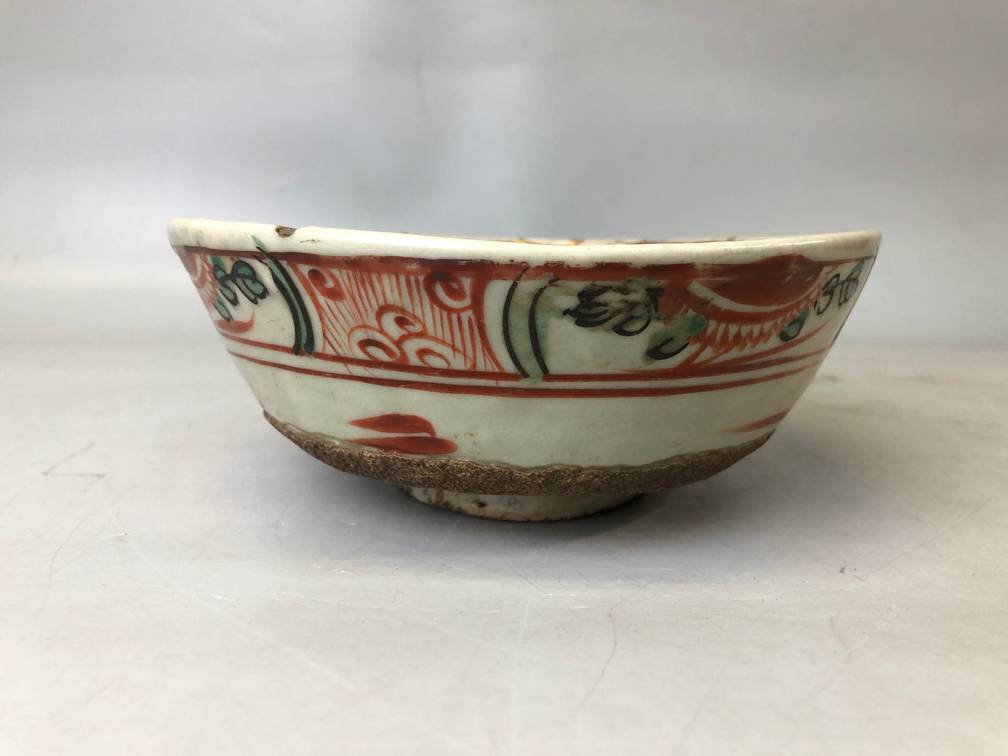 Y7595 CHAWAN Gosuakae bowl kintsugi box Japan antique pottery tableware vintage