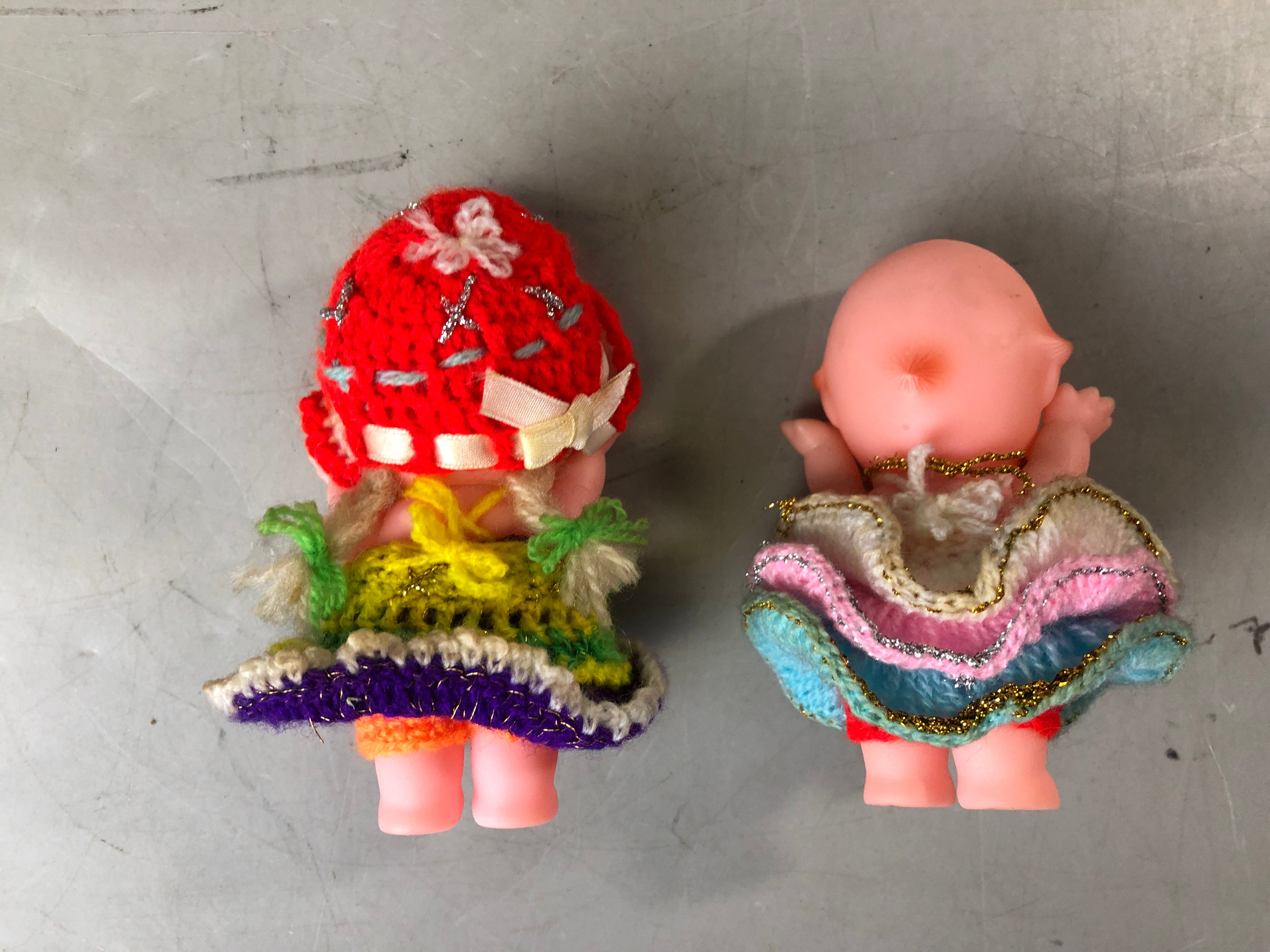 Y7657 NINGYO Kewpie soft vinyl doll set of 5 Showa retro