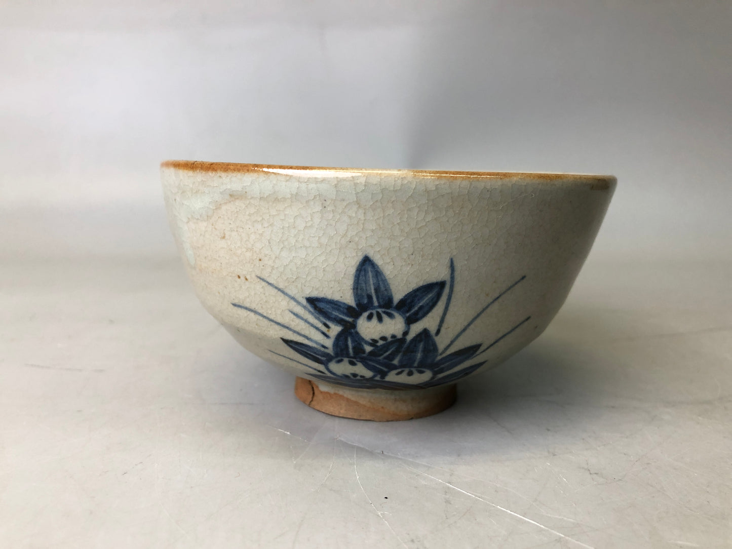 Y7700 CHAWAN Yosamu-ware bowl signed box Japan antique tea ceremony pottery cup