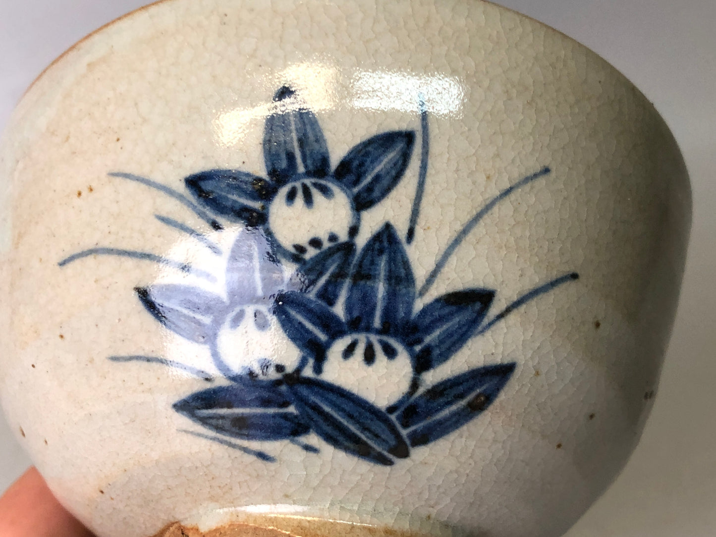 Y7700 CHAWAN Yosamu-ware bowl signed box Japan antique tea ceremony pottery cup