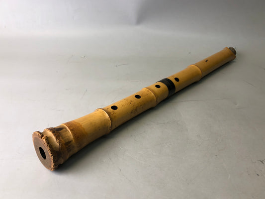 Y7707 SHAKUHACHI bamboo flute Kinko style signed Japan antique traditional music