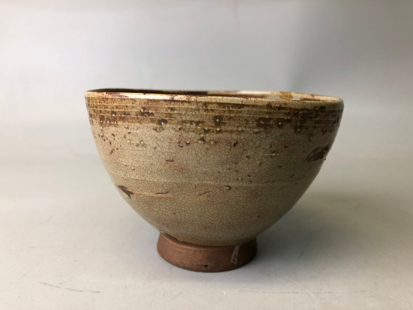 Y7715 CHAWAN old Hagi bowl kintsugi box Warikodai Japan antique tea ceremony