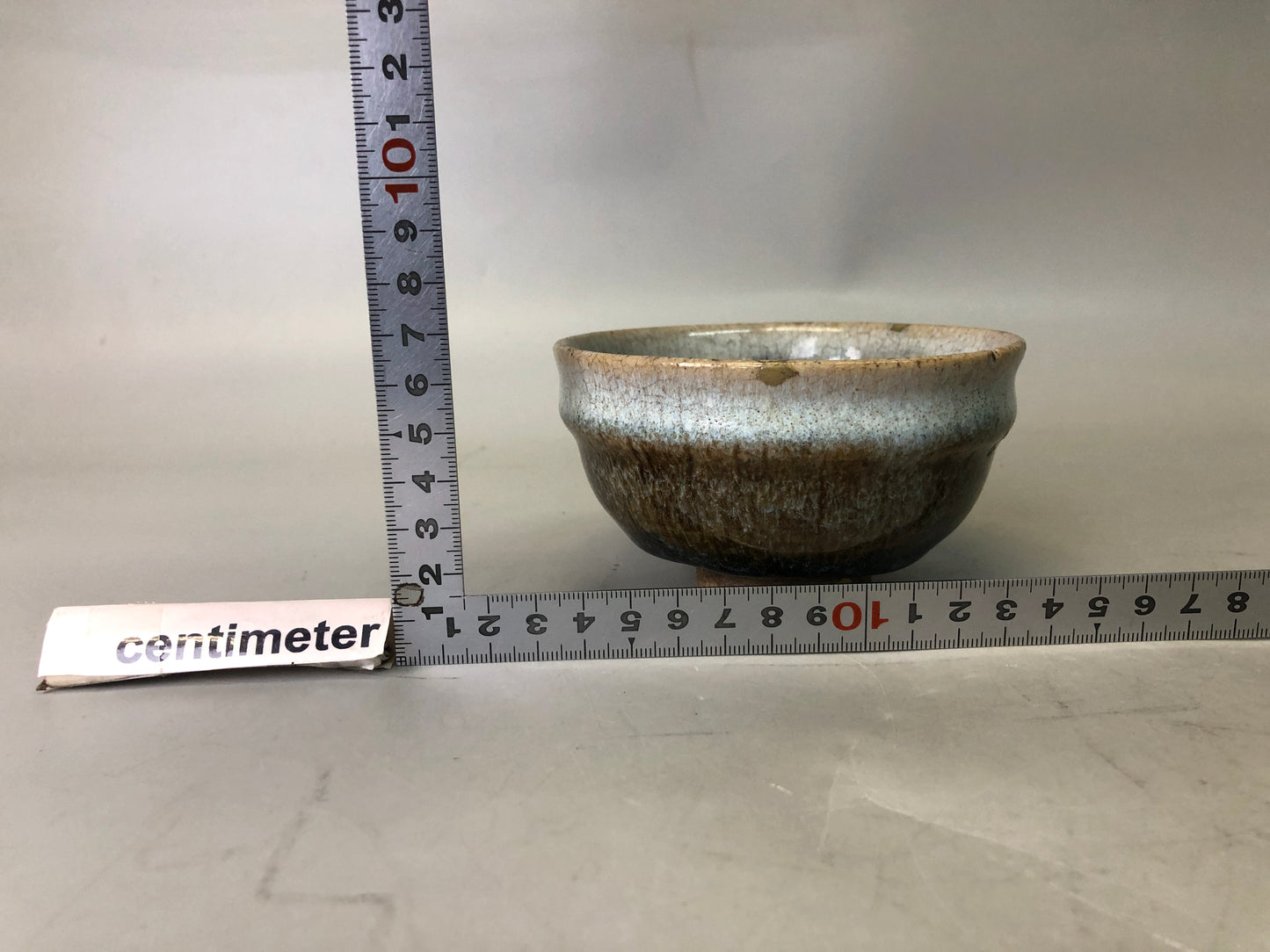 Y7720 CHAWAN Karatsu-ware bowl Madarakaratsu Japan antique tea ceremony pottery